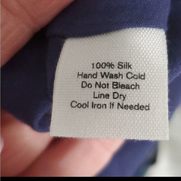 Anthropologie Silk Skirt Peacock Feather Print Kimchi Blue - Picture 8 of 14